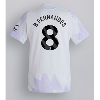 Billige Fotballdrakt Manchester United Bruno Fernandes #8 Replika Bortedrakt 2025-26 Kortermet